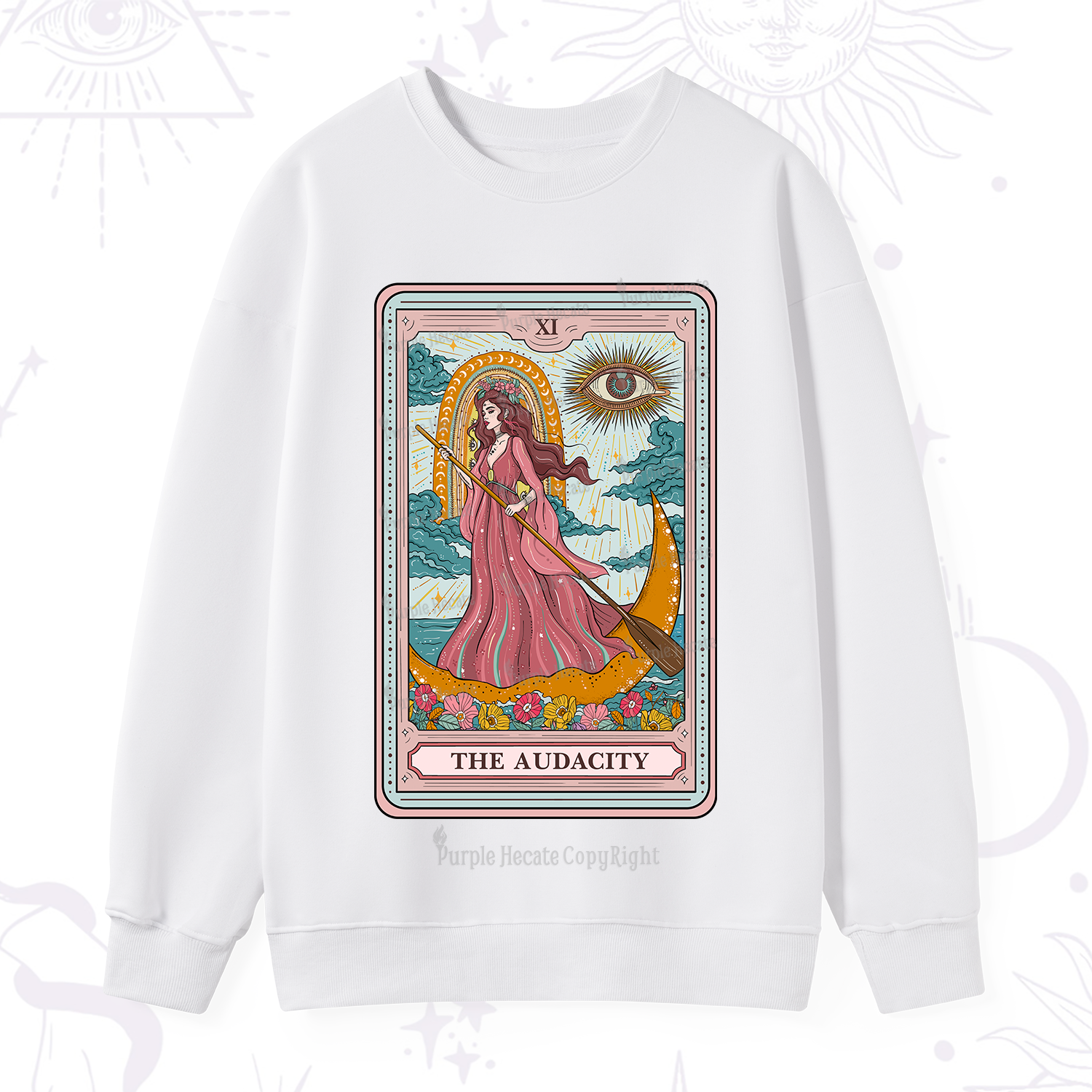 Purplehecate The Audacity Goddess Tarot Sweatshirt