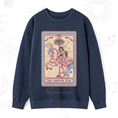 Purplehecate The Carousel Star Tarot Card Sweatshirt