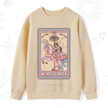 Purplehecate The Carousel Star Tarot Card Sweatshirt