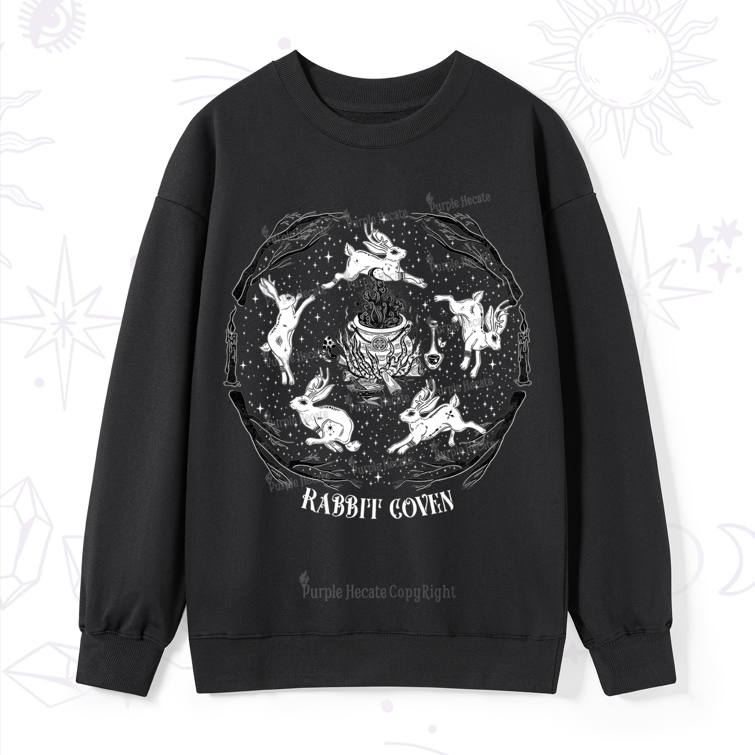 Purplehecate Rabbit Coven Sweatshirt