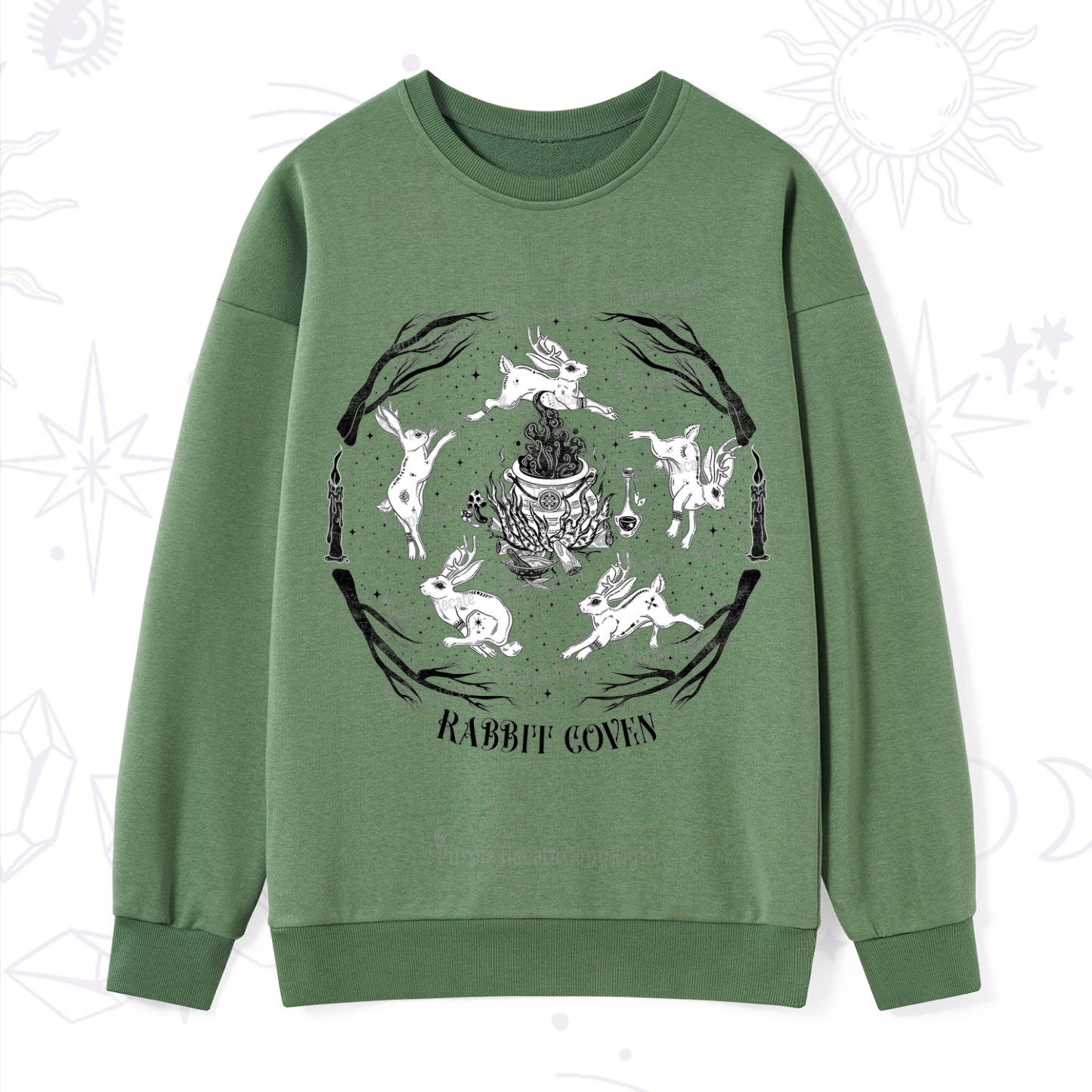 Purplehecate Rabbit Coven Sweatshirt