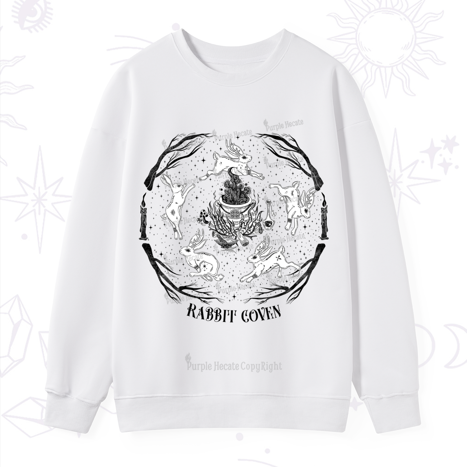 Purplehecate Rabbit Coven Sweatshirt