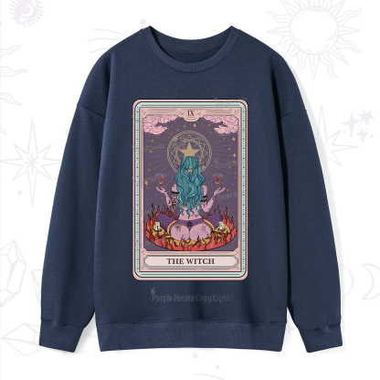 Purplehecate The Witch Tarot Card Sweatshirt