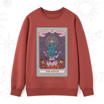 Purplehecate The Witch Tarot Card Sweatshirt