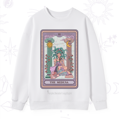 Purplehecate The Fashionable Medusa Tarot Card Sweatshirt
