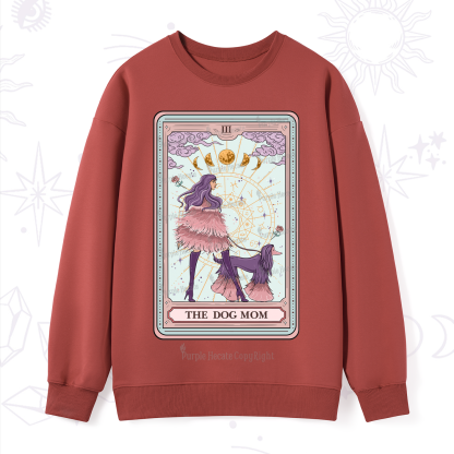 Purplehecate The Fashionable Dog Mom Tarot Card Sweatshirt