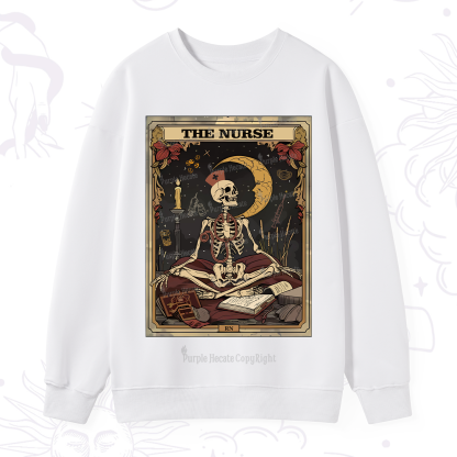 Purplehecate The Nurse Tarot Card Sweatshirt