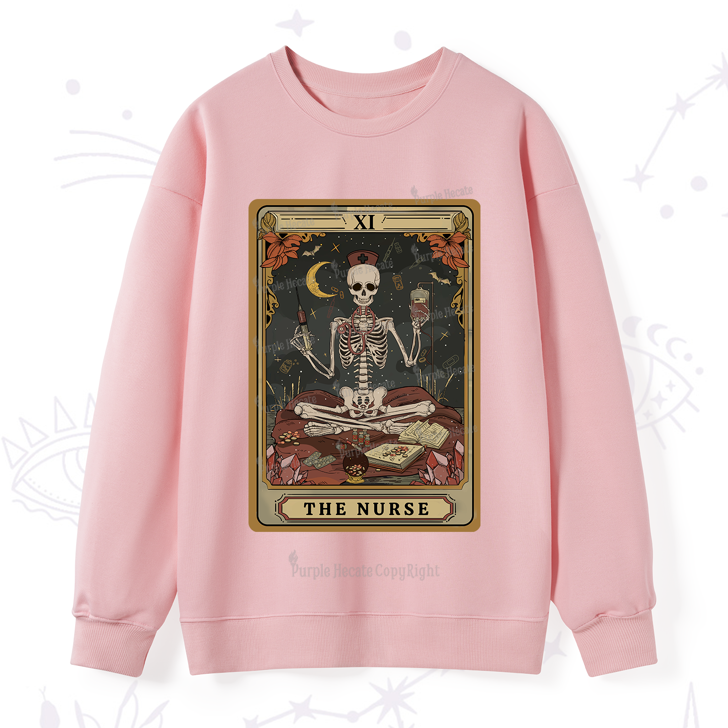 Purplehecate The Nurse Tarot Sweatshirt
