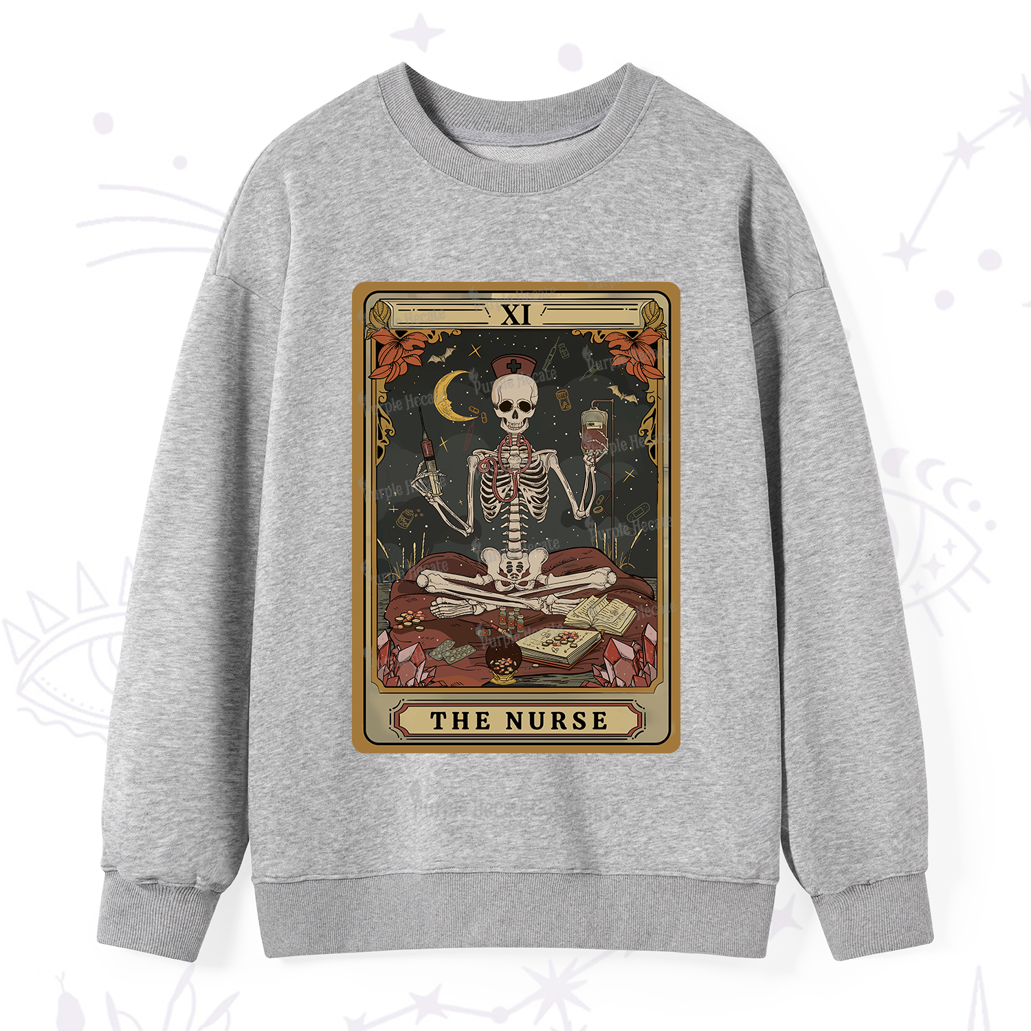 Purplehecate The Nurse Tarot Sweatshirt