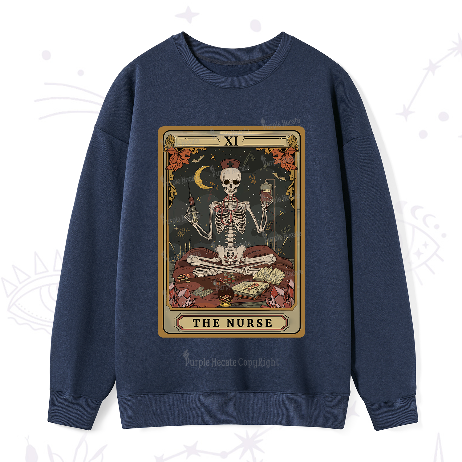 Purplehecate The Nurse Tarot Sweatshirt