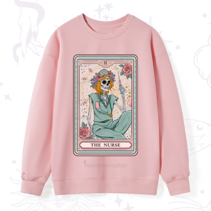 Purplehecate The Nurse Tarot Card Sweatshirt