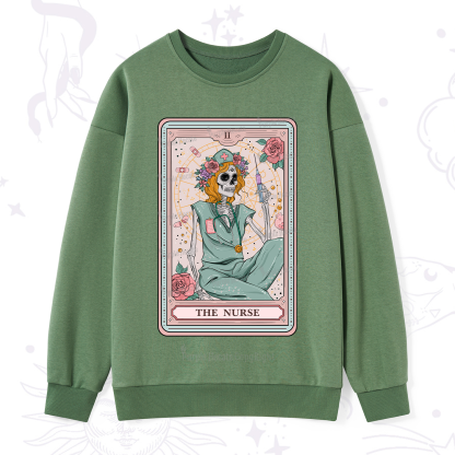 Purplehecate The Nurse Tarot Card Sweatshirt