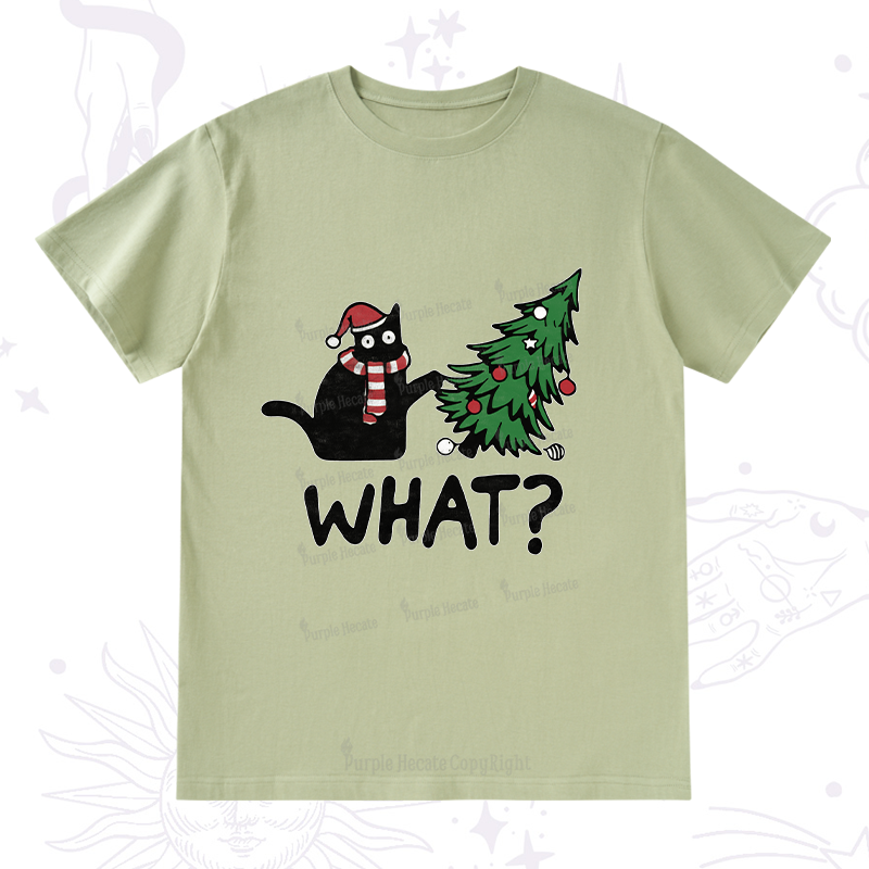 Purplehecate Christmas Black Cat T-Shirt