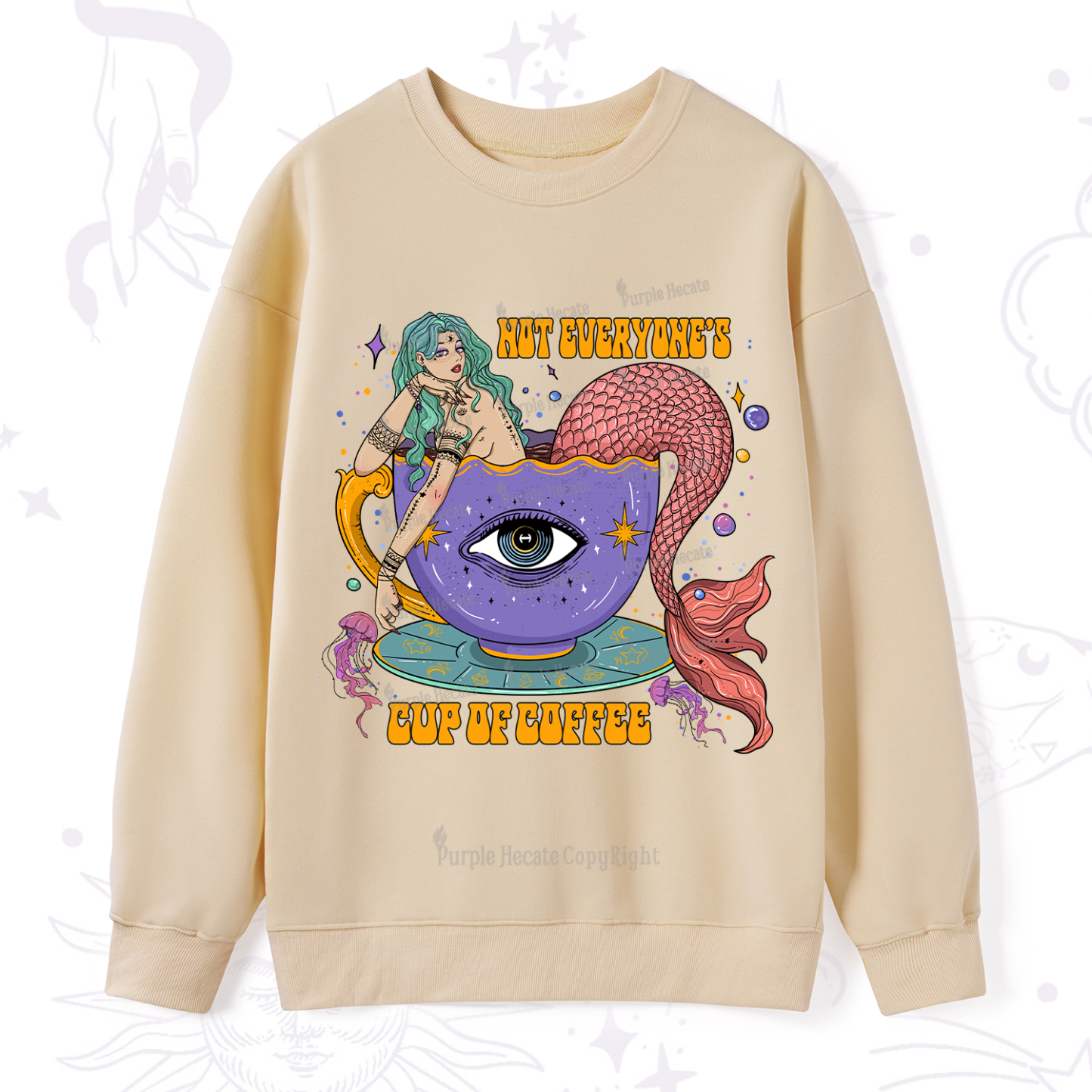 Purplehecate Not Everyone's Cup Of Coffee Sweatshirt