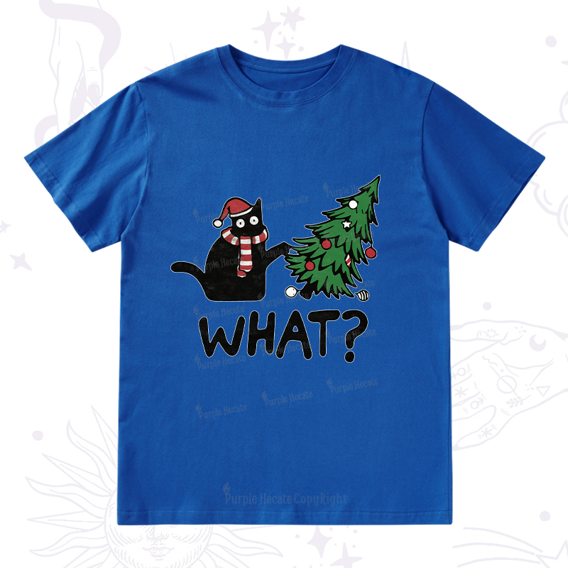 Purplehecate Christmas Black Cat T-Shirt