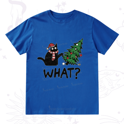 Purplehecate Christmas Black Cat T-Shirt