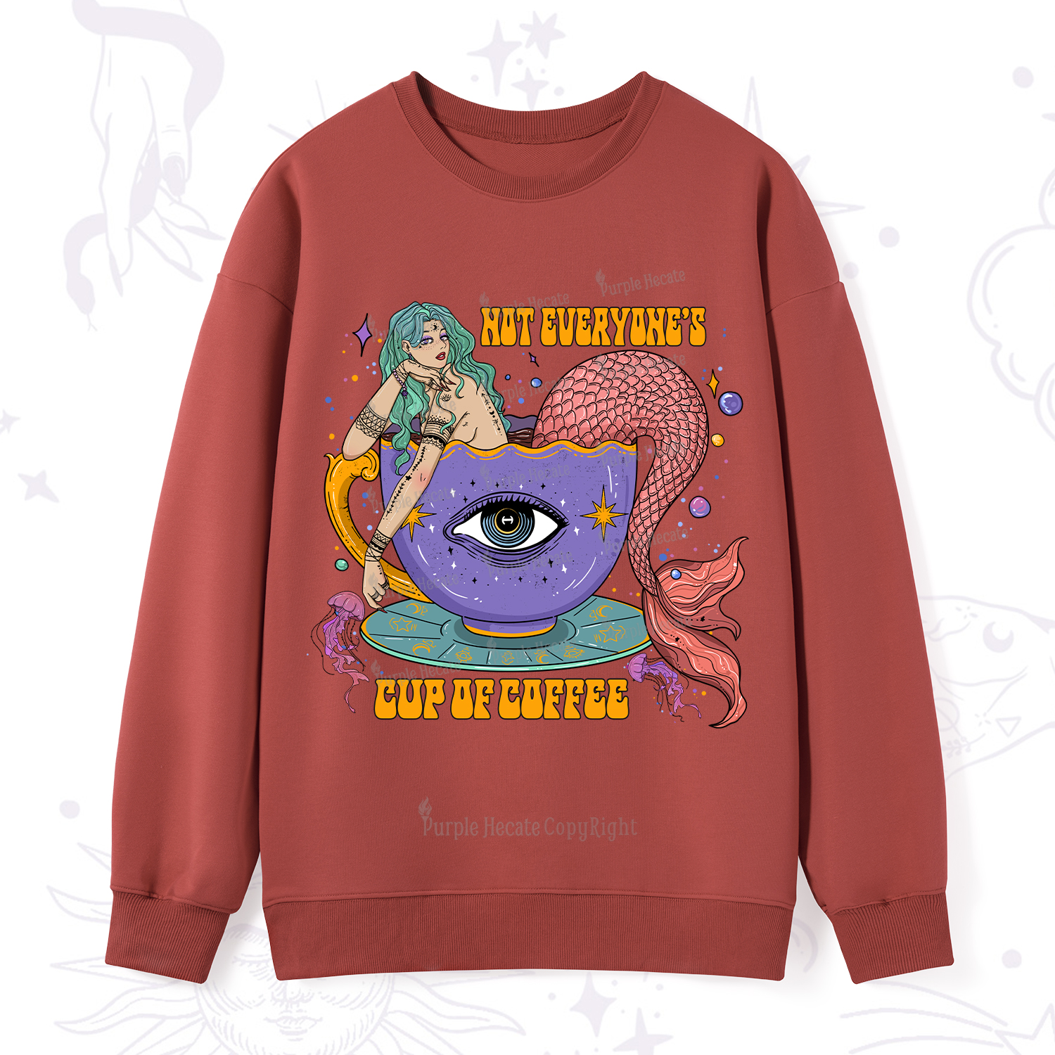 Purplehecate Not Everyone's Cup Of Coffee Sweatshirt