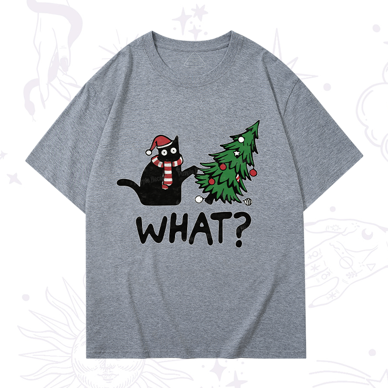 Purplehecate Christmas Black Cat T-Shirt