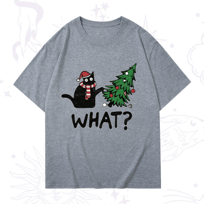 Purplehecate Christmas Black Cat T-Shirt