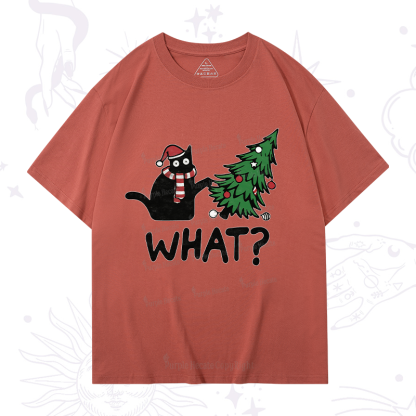 Purplehecate Christmas Black Cat T-Shirt