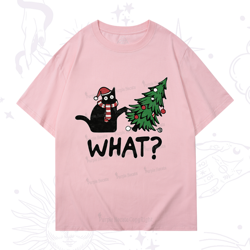 Purplehecate Christmas Black Cat T-Shirt