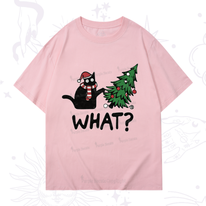 Purplehecate Christmas Black Cat T-Shirt
