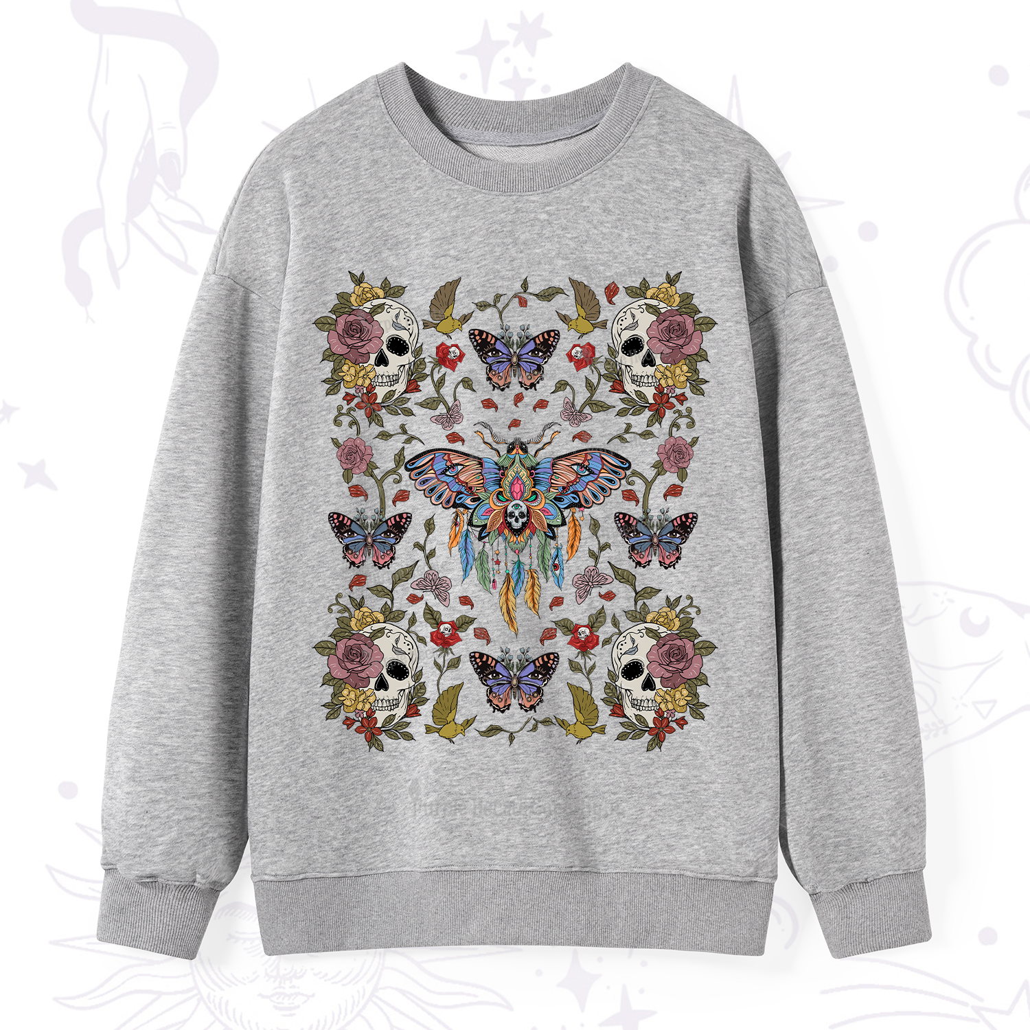 Purplehecate Moths Dancing Sweatshirt