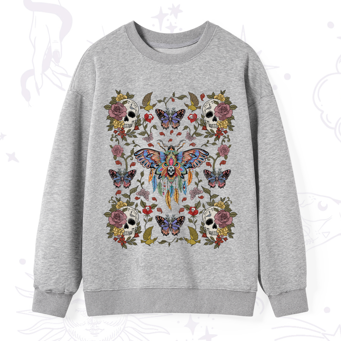Purplehecate Moths Dancing Sweatshirt