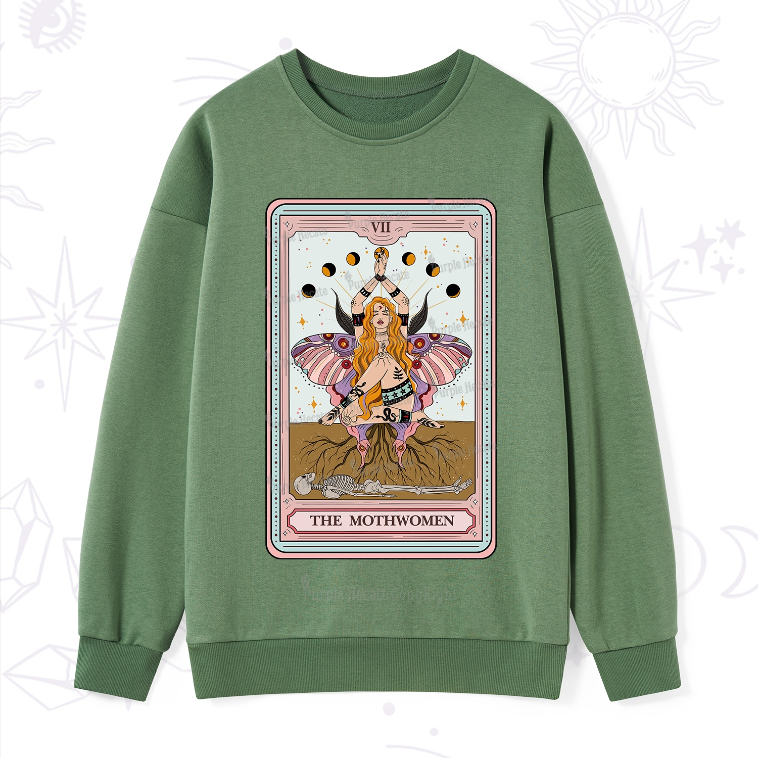 Purplehecate The Mothwomen Tarot Sweatshirt