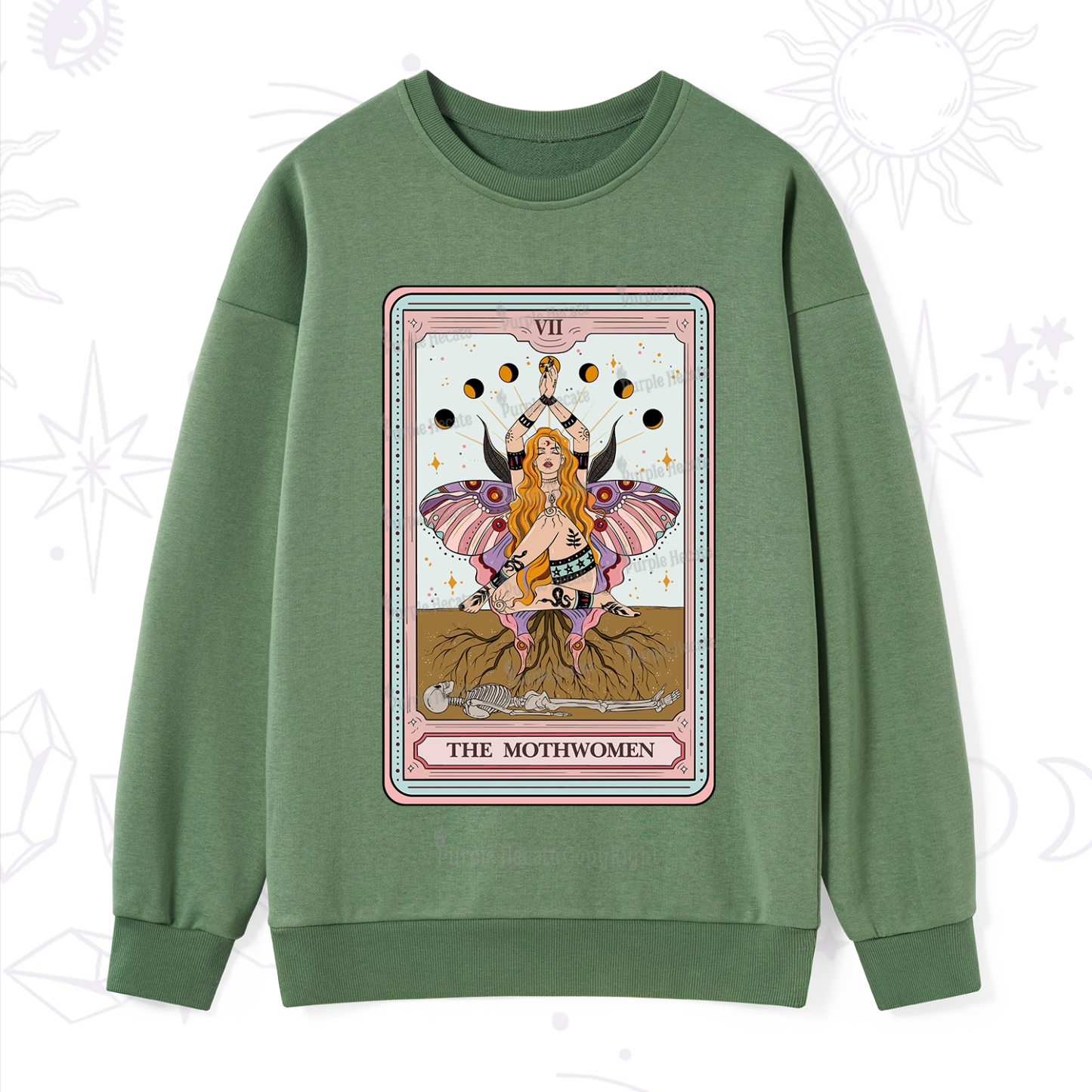 Purplehecate The Mothwomen Tarot Sweatshirt