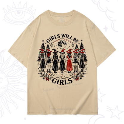 Purplehecate Christmas Girls Will Be Girls Witch T-Shirt