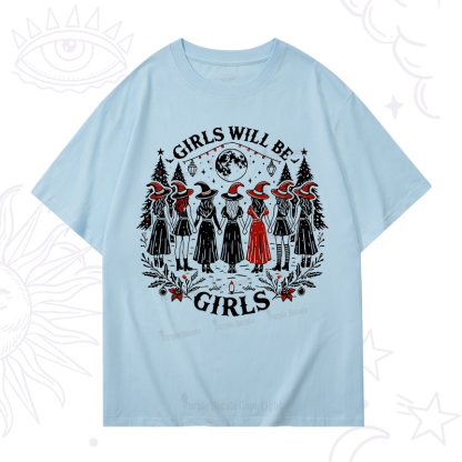 Purplehecate Christmas Girls Will Be Girls Witch T-Shirt