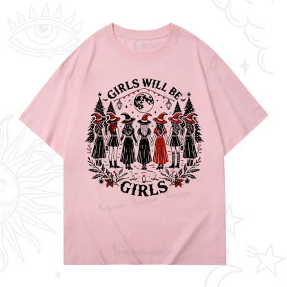 Purplehecate Christmas Girls Will Be Girls Witch T-Shirt