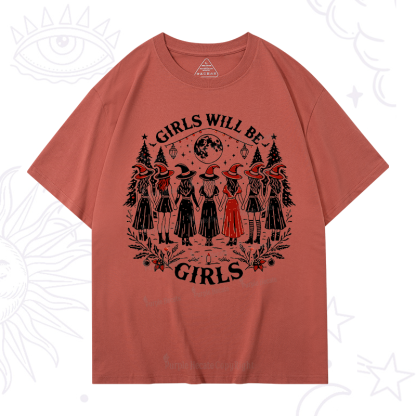 Purplehecate Christmas Girls Will Be Girls Witch T-Shirt