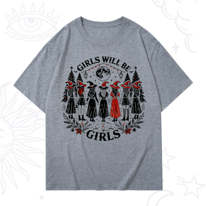 Purplehecate Christmas Girls Will Be Girls Witch T-Shirt