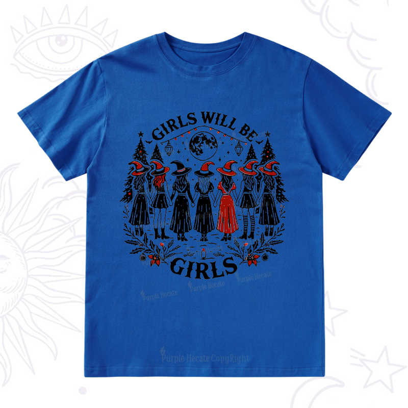 Purplehecate Christmas Girls Will Be Girls Witch T-Shirt