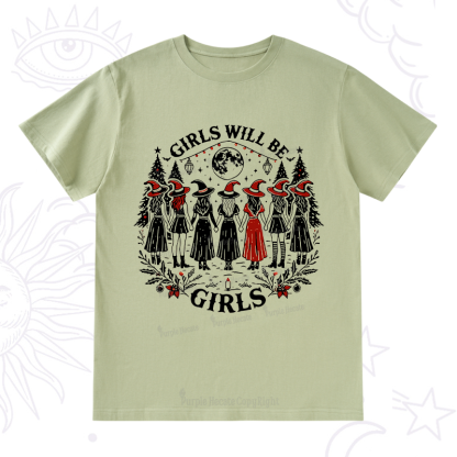 Purplehecate Christmas Girls Will Be Girls Witch T-Shirt