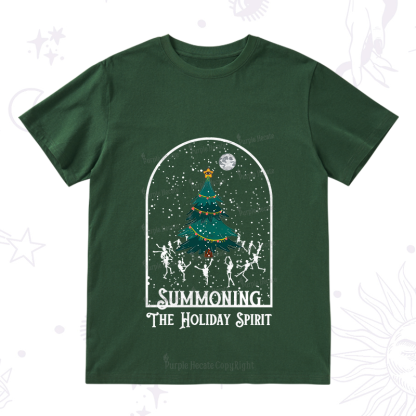 Purplehecate Christmas The Holiday Spirit T-Shirt