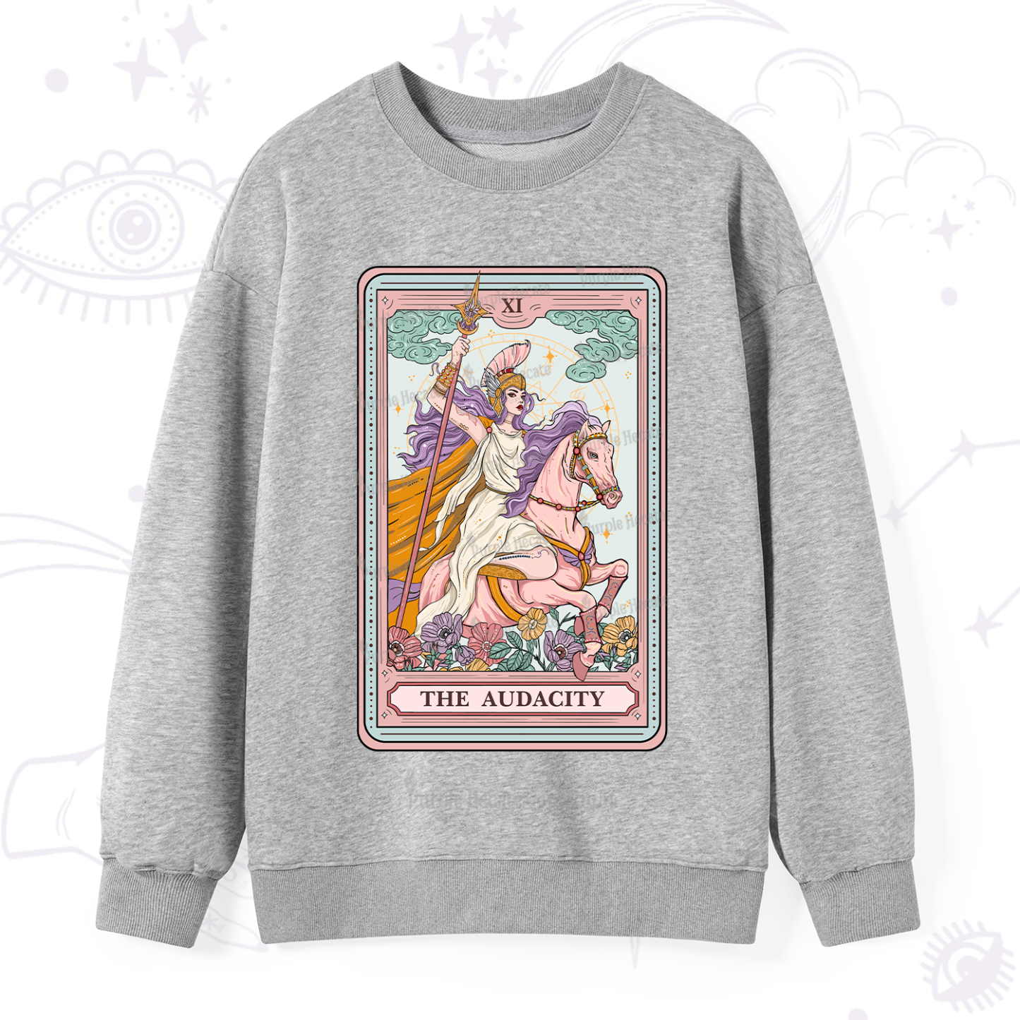 Purplehecate The Audacity Tarot Card Sweatshirt