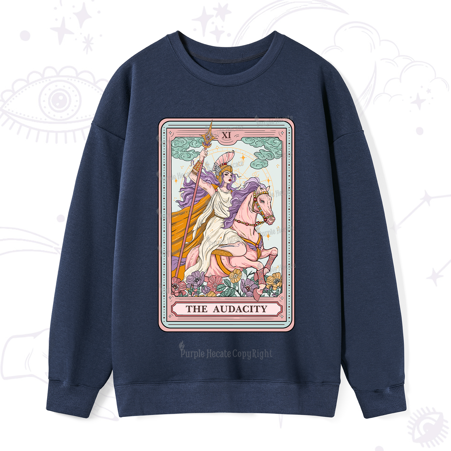 Purplehecate The Audacity Tarot Card Sweatshirt