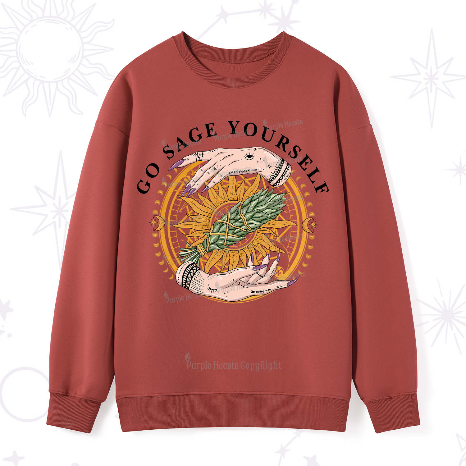 Purplehecate Sage Your Spirit Sweatshirt