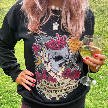 Purplehecate Persephone's Pomegranates Sweatshirt