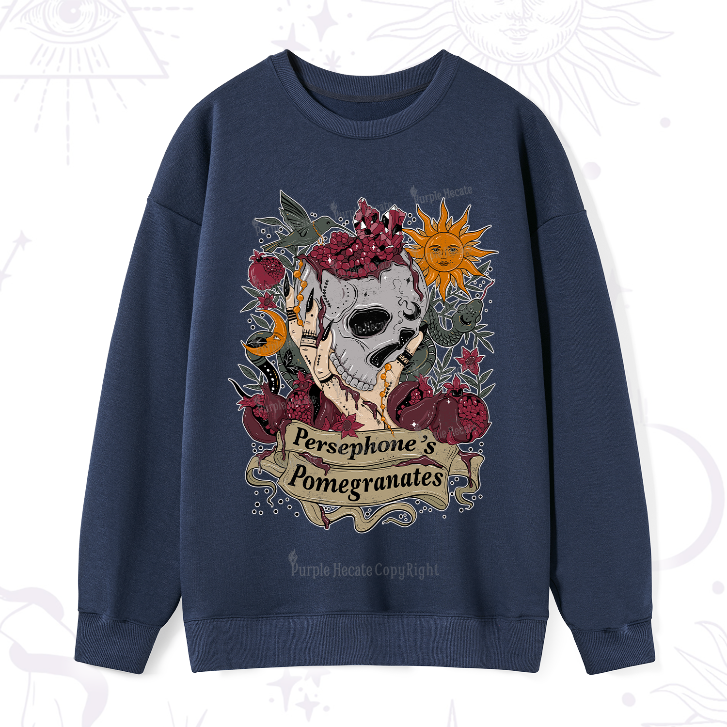Purplehecate Persephone's Pomegranates Sweatshirt