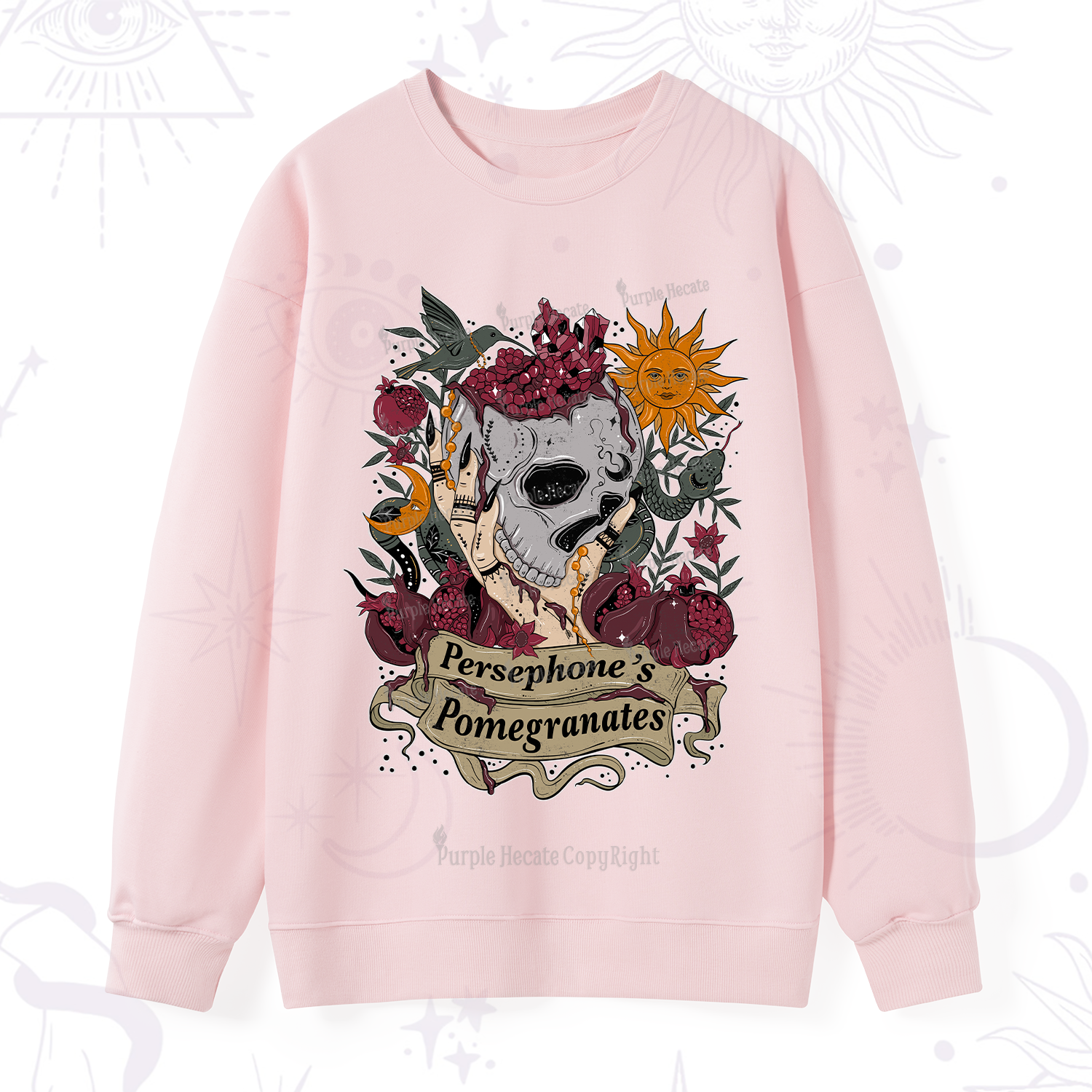 Purplehecate Persephone's Pomegranates Sweatshirt