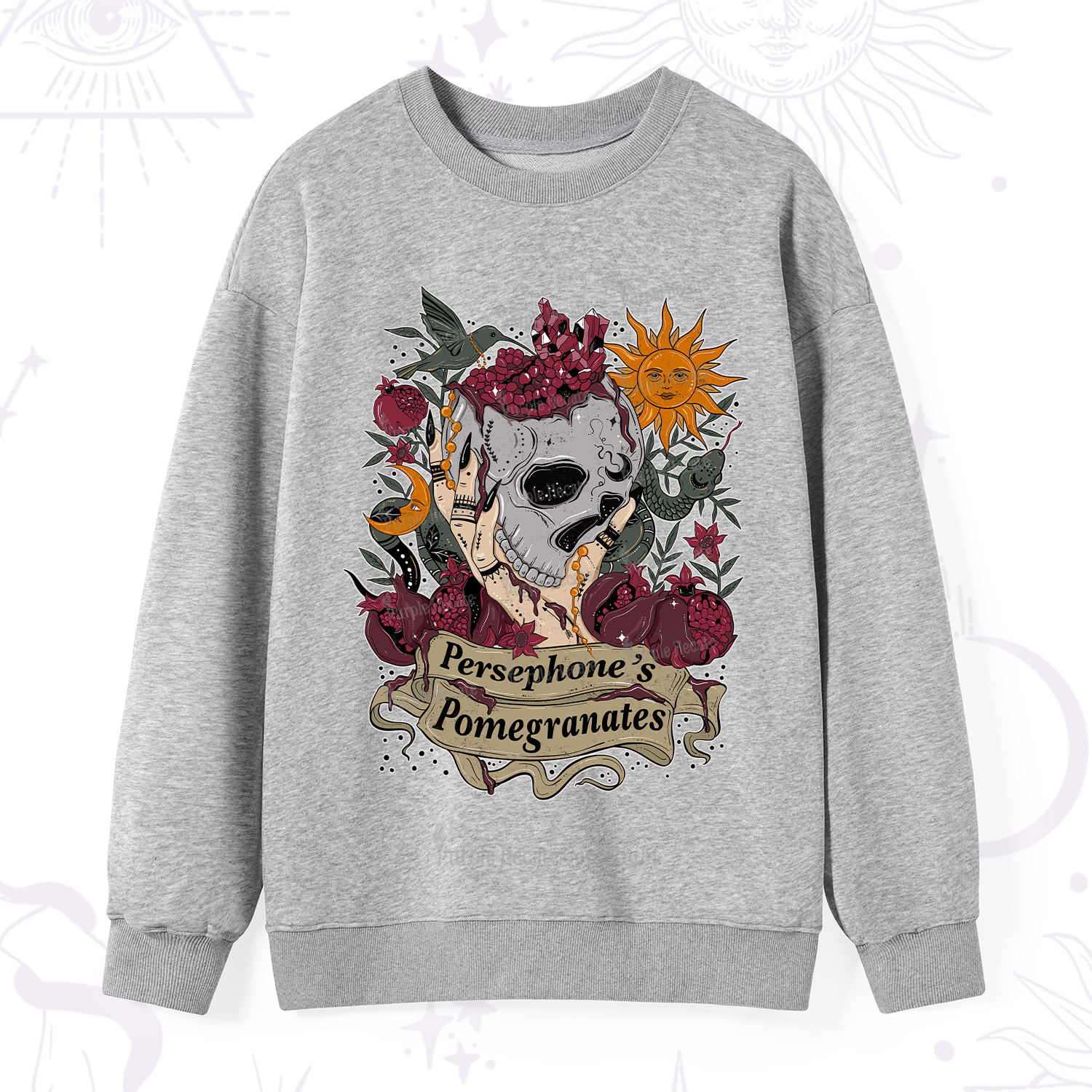 Purplehecate Persephone's Pomegranates Sweatshirt