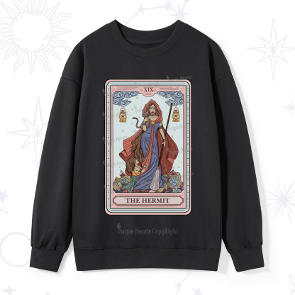 Purplehecate The Hermit Tarot Card Sweatshirt