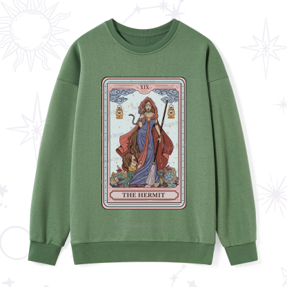 Purplehecate The Hermit Tarot Card Sweatshirt