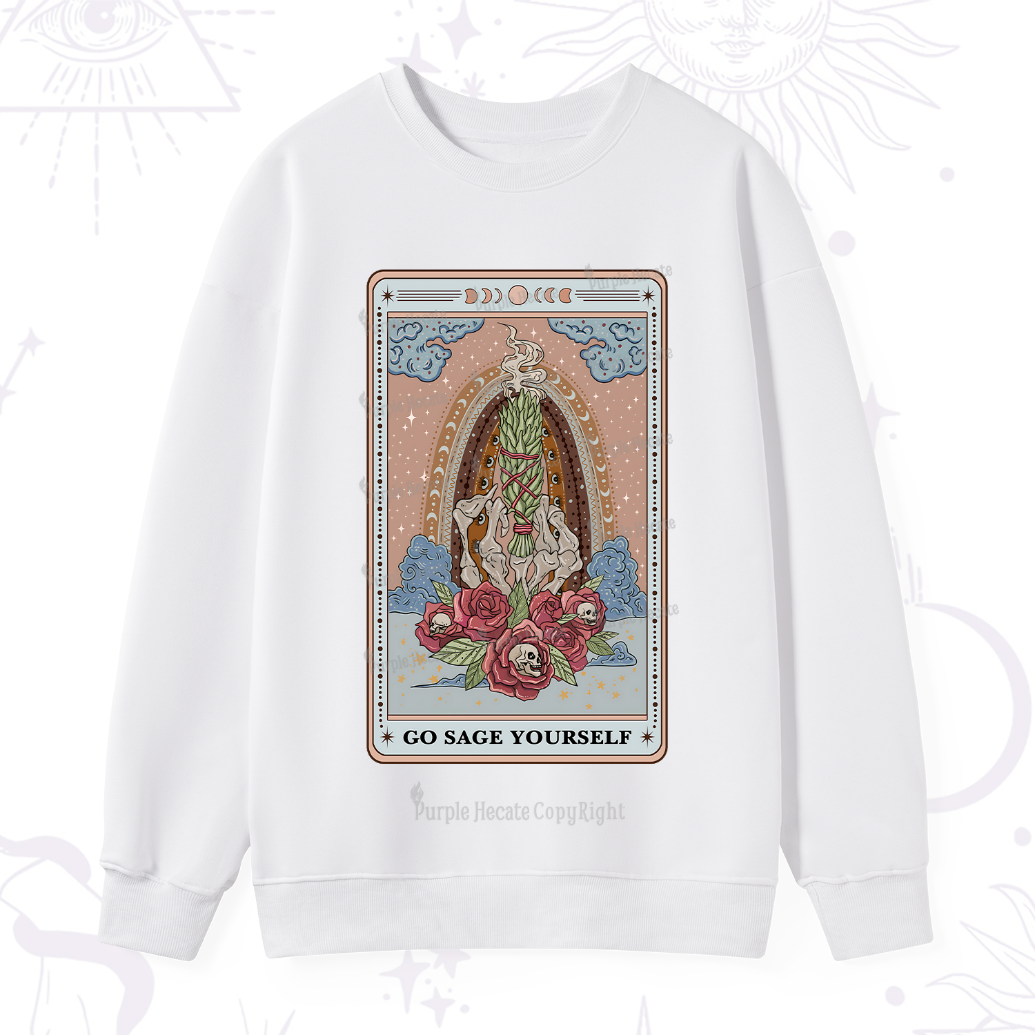 Purplehecate The Go Sage Yourself Tarot Sweatshirt