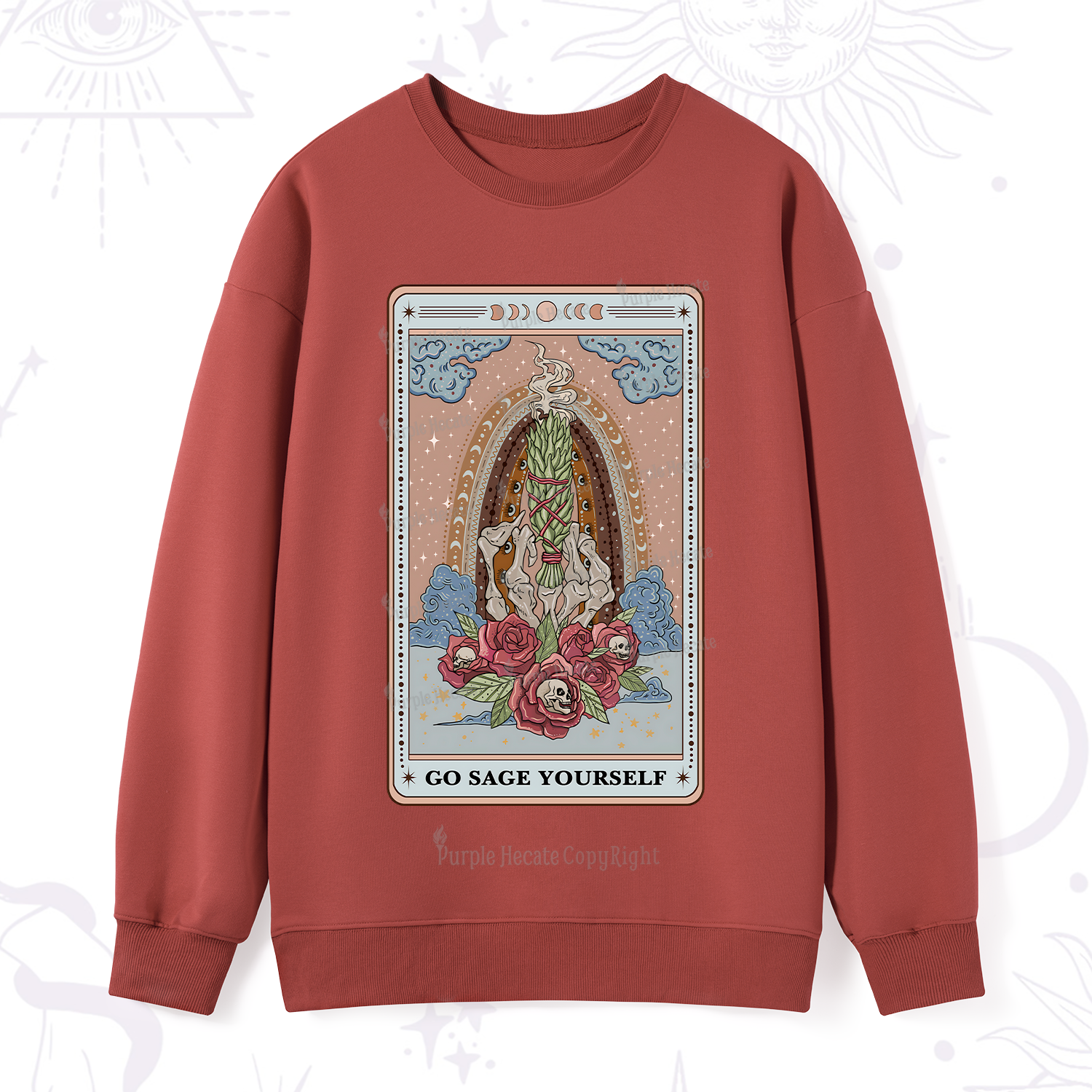 Purplehecate The Go Sage Yourself Tarot Sweatshirt