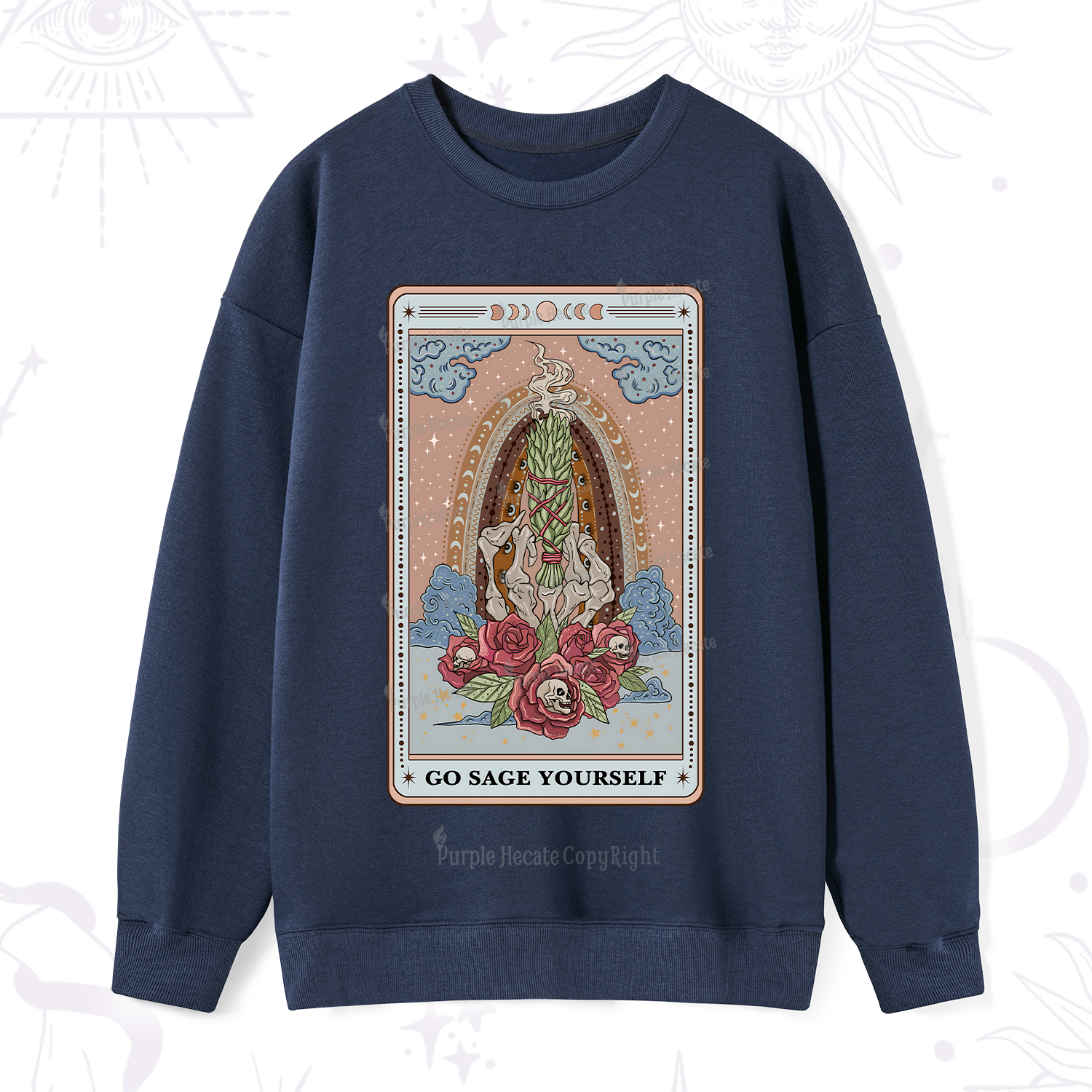 Purplehecate The Go Sage Yourself Tarot Sweatshirt